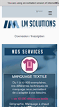 Mobile Screenshot of lmsolutions.fr
